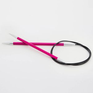 Knit Pro ZING apļa adāmadatas 5.00 mm 80 cm