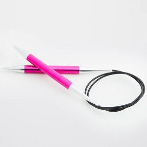 Knit Pro ZING apļa adāmadatas 10.0mm 80 cm