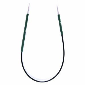 Knit Pro ZING fiksētās apļa adāmadatas, īsas, 3.00 mm 25 cm