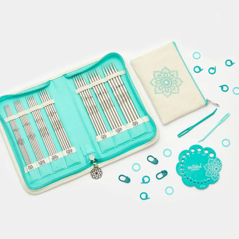 Zeķu adatu komplekts "The Grateful set" The Mindful Collection Knit Pro15 cm