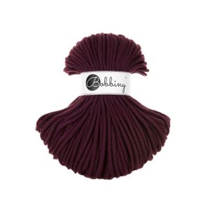 BOBBINY BRAIDED CORDS 5MM Premium  BURGUNDY