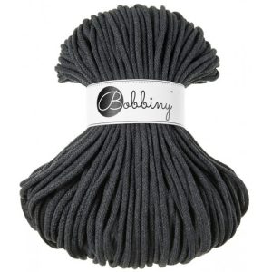 BOBBINY BRAIDED CORDS 5MM Premium CHARCOAL