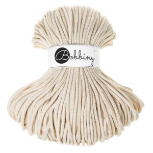 BOBBINY BRAIDED CORDS 5MM Premium  GOLDEN NATURAL