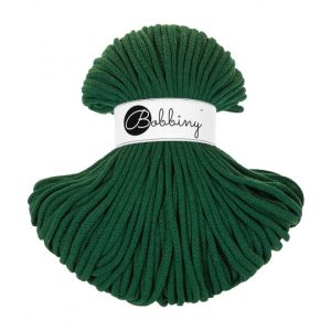 BOBBINY BRAIDED CORDS 5MM Premium PINE GREEN