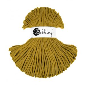 BOBBINY BRAIDED CORDS 5MM Premium SPICY YELLOW