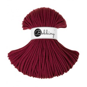 BOBBINY BRAIDED CORDS 5MM Premium WINE RED
