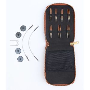 KnitPro Ginger Wood Mini maināmo adatu komplekts