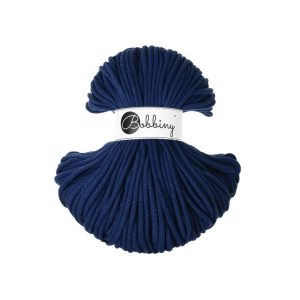 BOBBINY BRAIDED CORDS 5MM Premium INK BLUE