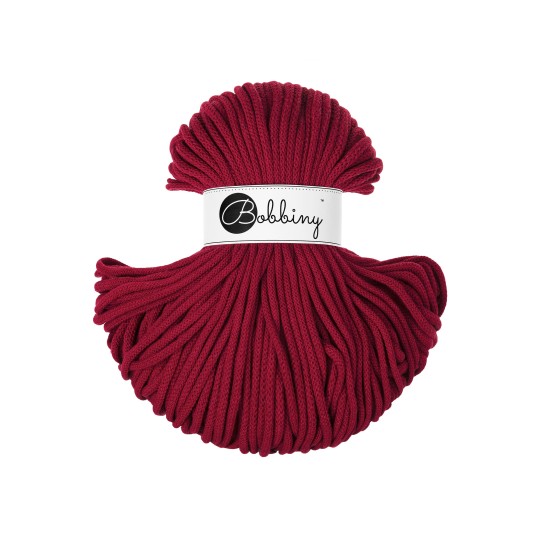 BOBBINY BRAIDED CORDS 5MM Premium RED VELVET