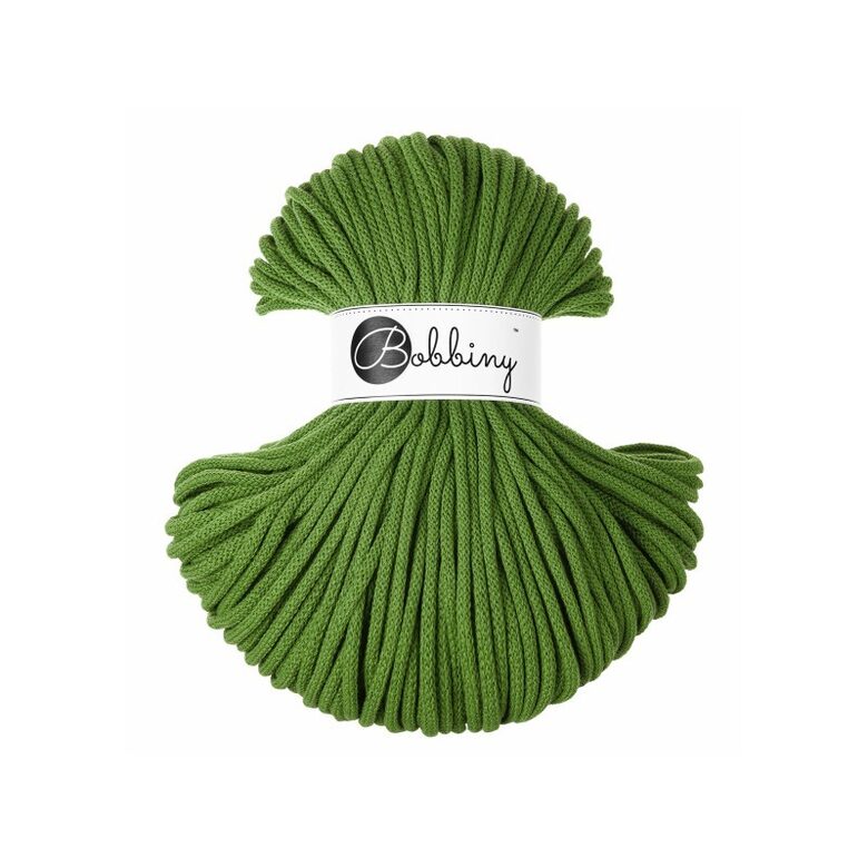 BOBBINY BRAIDED CORDS 5MM Premium MOOS GREEN